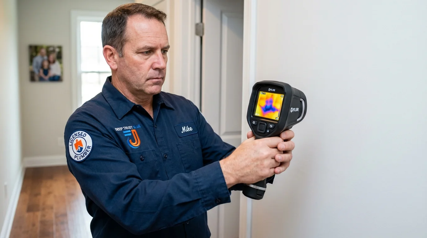 Thermal imaging leak detection by Johns Plumbing LLC in Hughes Springs